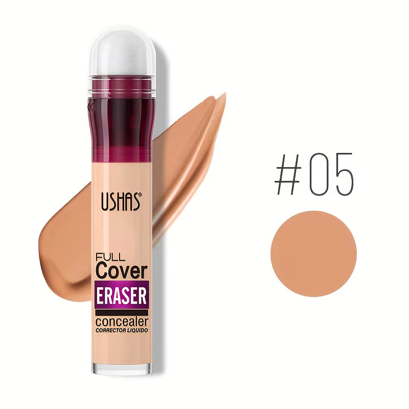 New Sponge Head Concealer for Dark Circles Freckles Acne Pigmentation and Blemishes Long Lasting Moisturizing Liquid Foundation