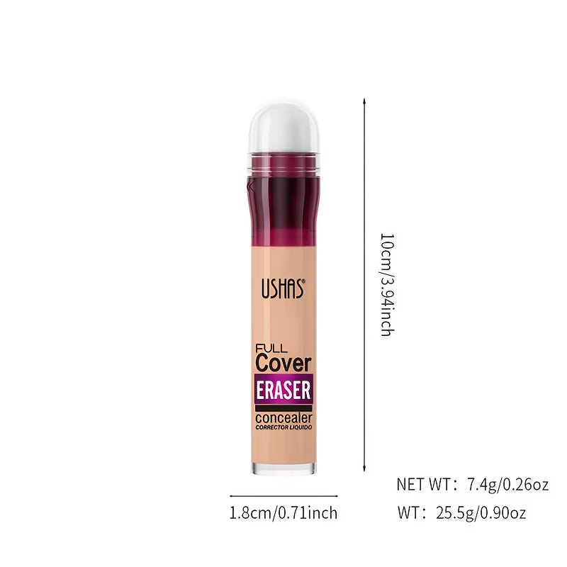 New Sponge Head Concealer for Dark Circles Freckles Acne Pigmentation and Blemishes Long Lasting Moisturizing Liquid Foundation